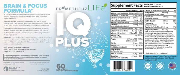 IQ Plus Capsule– Brain and focus formula Detail