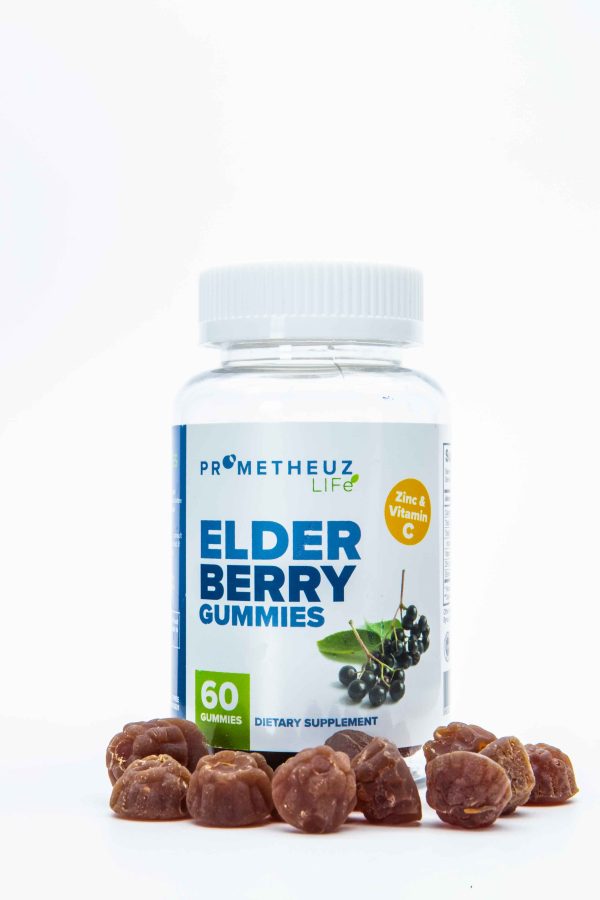 Elderberry Gummies with Vitamin C and Zinc - 60 Gummies