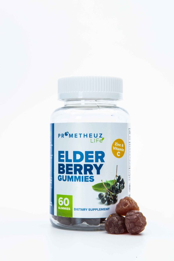 Elderberry Gummies with Vitamin C and Zinc - 60 Gummies