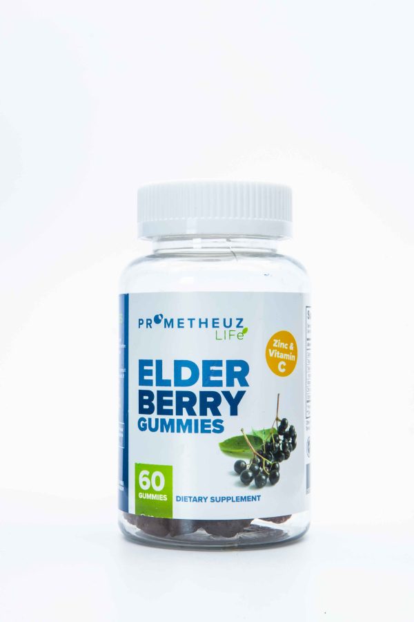 Elderberry Gummies with Vitamin C and Zinc - 60 Gummies